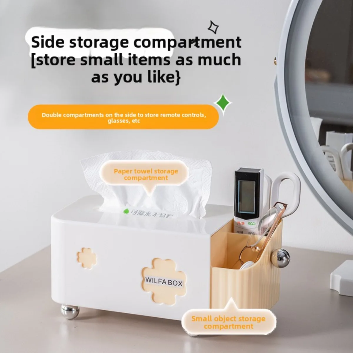 Creme Stil Desktop Tissue Box Halter Kreative Wohnzimmer High-end-Luxus Schlafzimmer Kaffee Tisch Serviette Lagerung Organizer