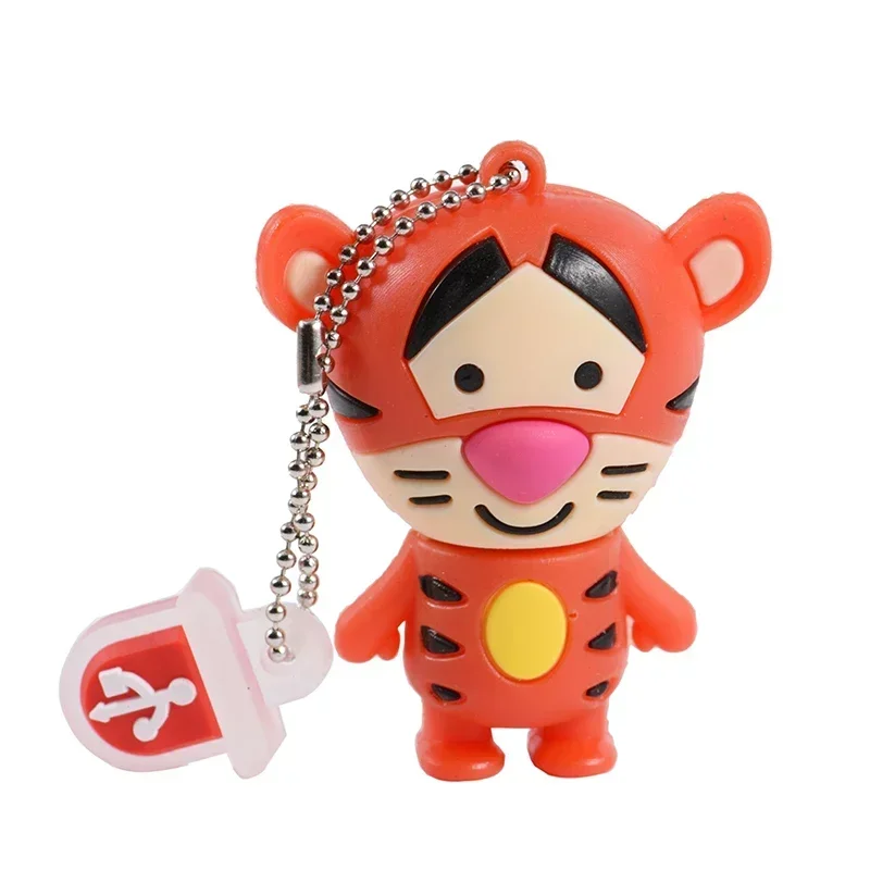 Free Key Chain Cartoon Tiger USB Flash Drives Donkey Pen Drives Real Capacity Memory Stick Pig U Disk 64GB/32GB/16GB/8GB/4GB