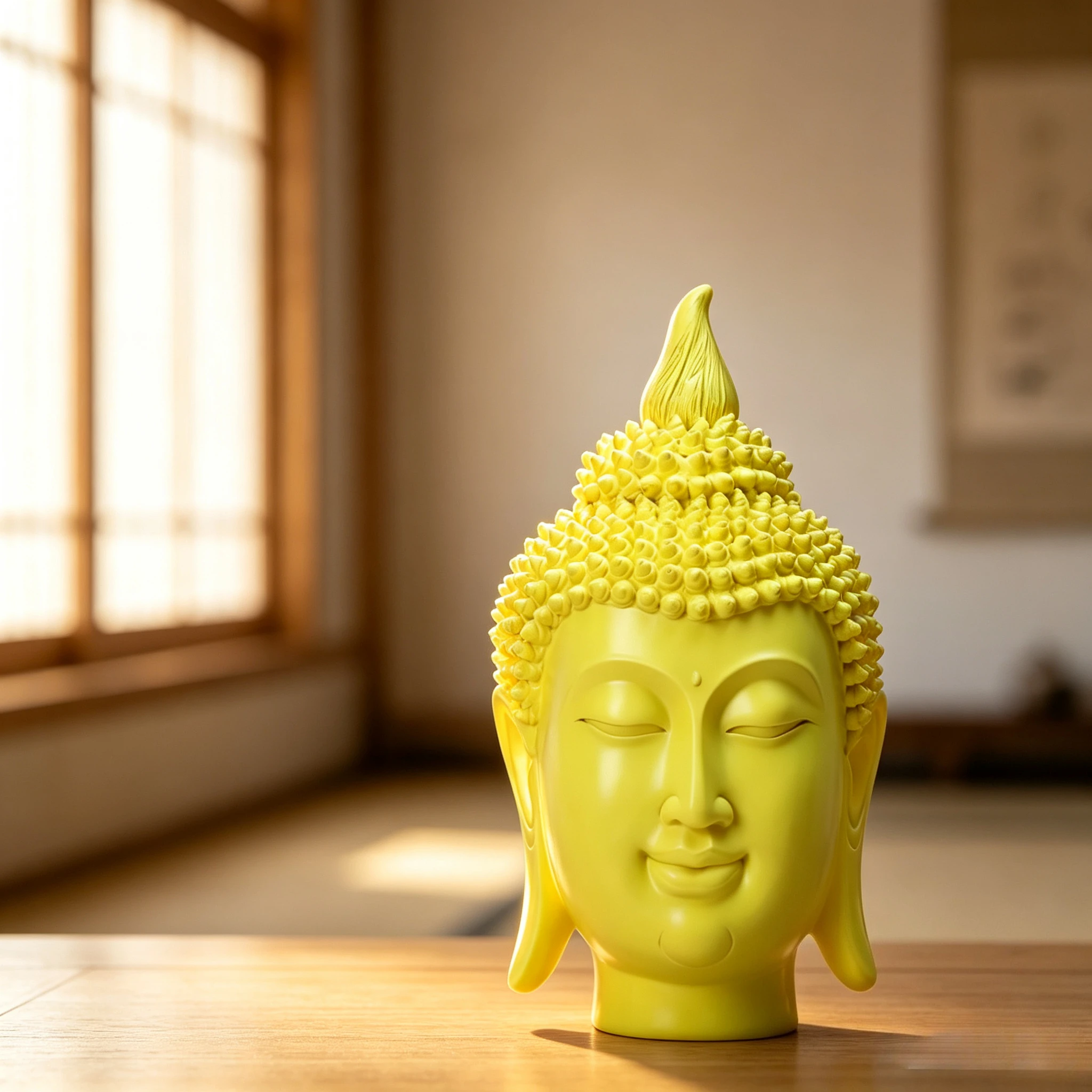 Buddha Decor Buddha Statue Home Ornament Resin Buddha Head Sculpture Southeast Asian Style Desktop Meditation Corner Shelf Decor