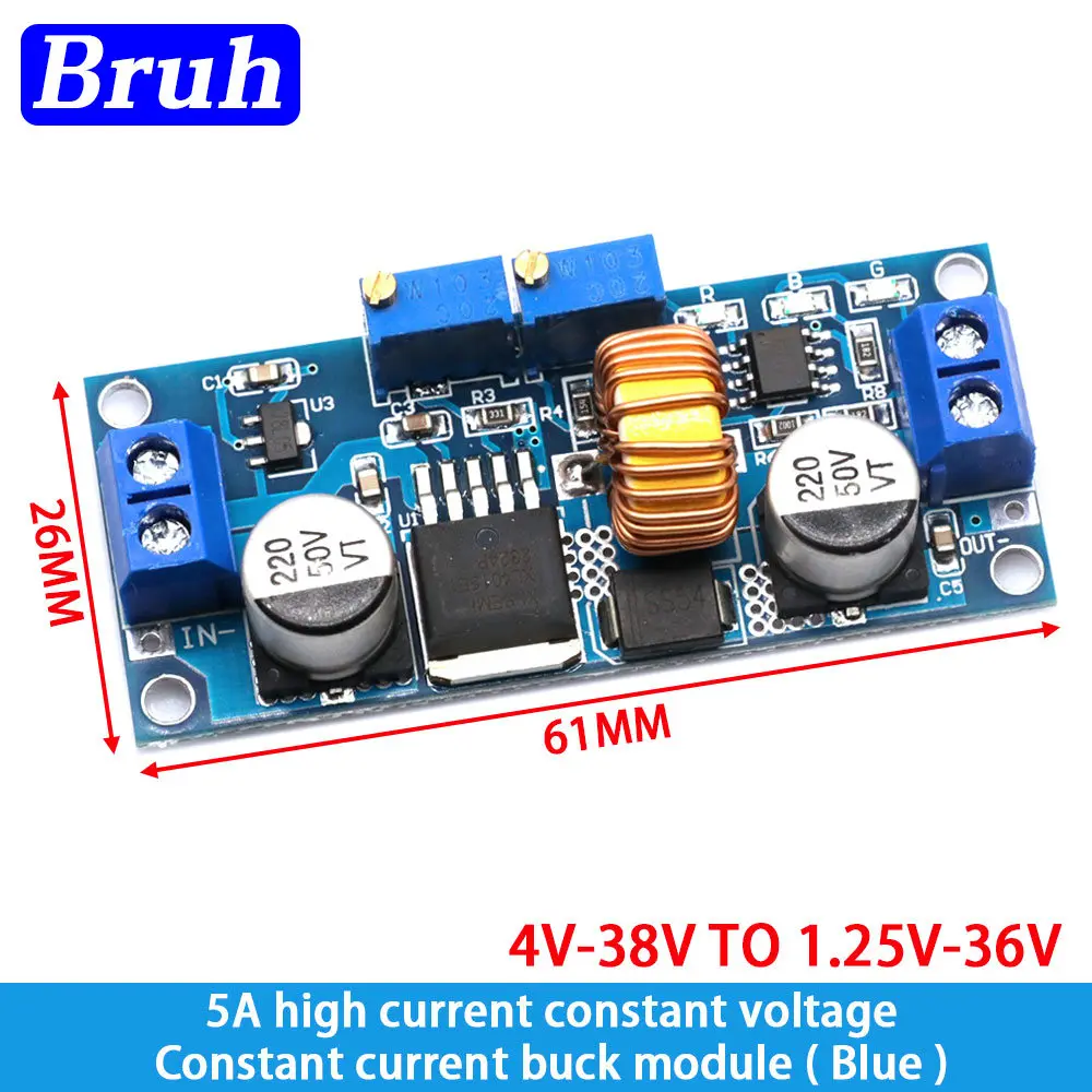 XL4015 5A DC to DC Lithium Battery Step down Charging Board Led Power Converter Lithium Charger Step Down Module CC/CV DC/DC