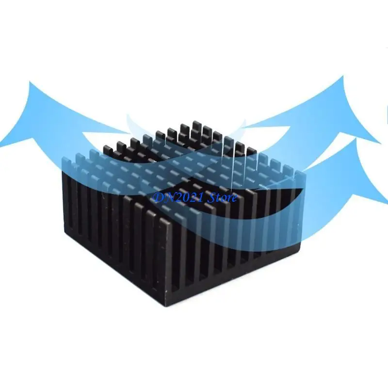 F3KE 4PCS 40x40x20mm Aluminum Chipset Heatsink Radiator Heat Sink Cooling Fin with for 3M Tape for CPU LED Power Active Compo
