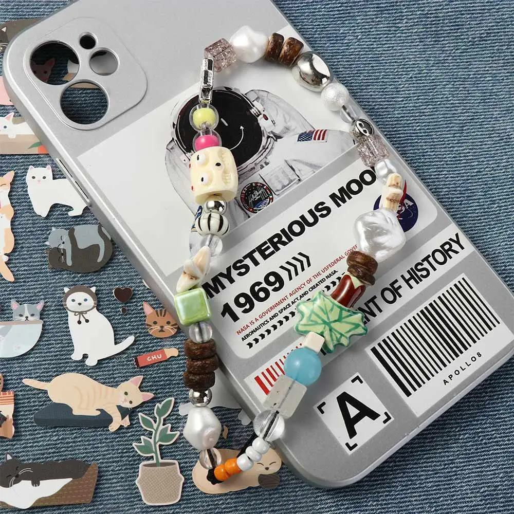 

Пляжная цепочка для телефона с морской звездой и кокосом, подвеска для телефона в виде кокосовой пальмы, бисерный ремешок ручной работы, шнурок-антипотеряшка для смартфона, ремешок для камеры