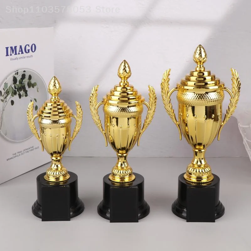 1Pcs Honor Trophy Ornaments Plastic Prize Cup Children's Trophy Award School Competition Rewarding Supply Winner Trophy Toy
