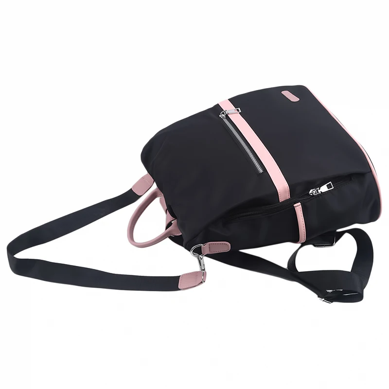 Casual Oxford Fashion Leather Backpack Women Ladies Zipper Female Shoulder Bag Teenager School Bag 2024