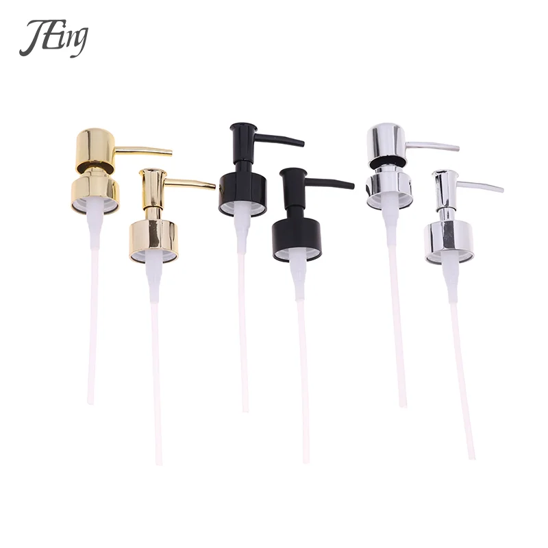 1PC Metal Bathroom Liquid Soap Dispenser Toilet Hand Replacement Lotion Shampoo Pump with Plastic Jar Tube for Bathroom