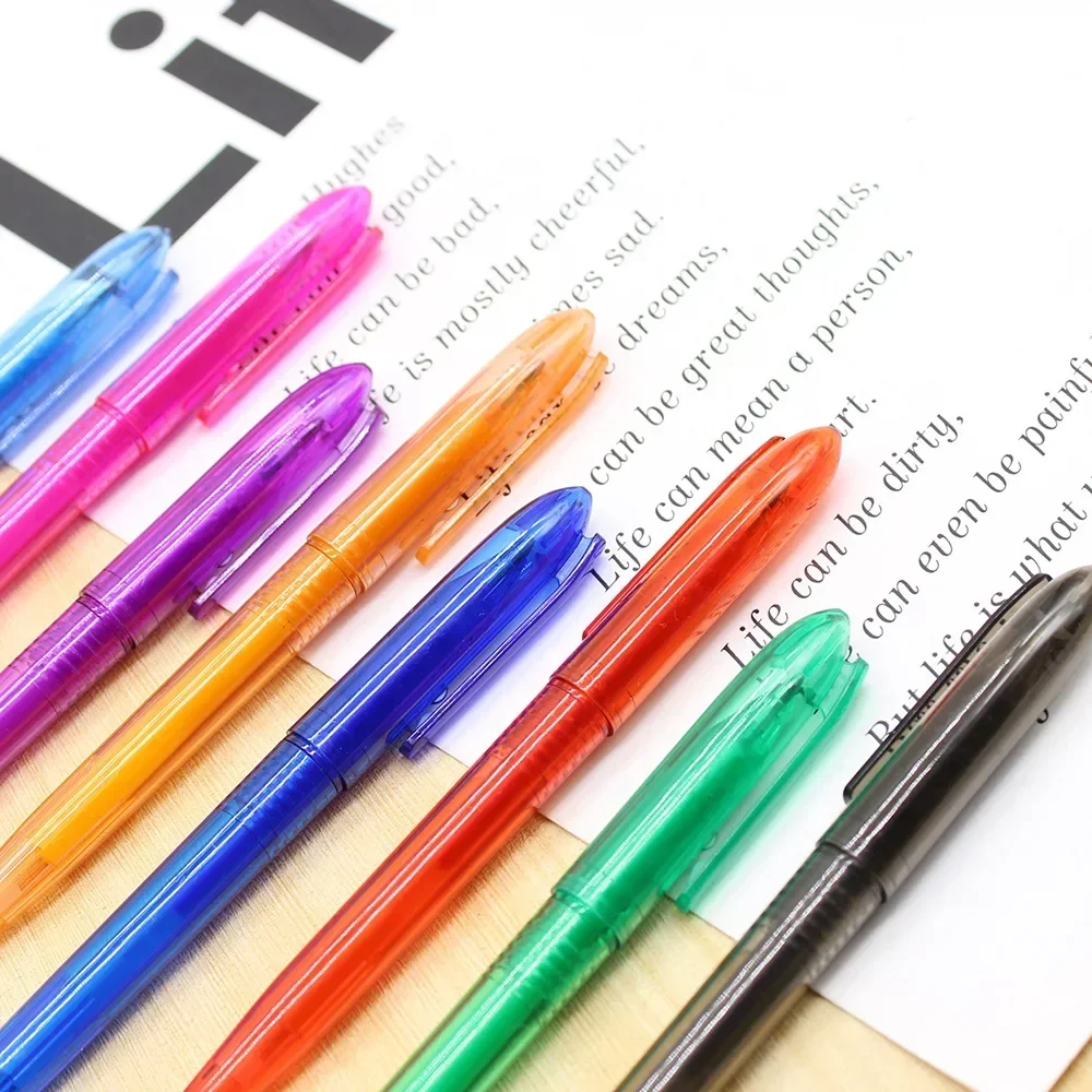 24PCS  Creative Color Neutral Pen Temperature Control Erasable Thermal  Office Stationery