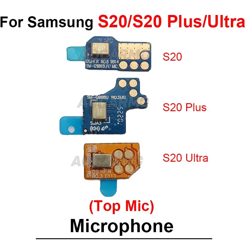 1Pcs Noise Reduction Microphone For Samsung Galaxy Note 20 Ultra 20+ S20 Plus S20U Top Mic Board Replacement Repair Parts