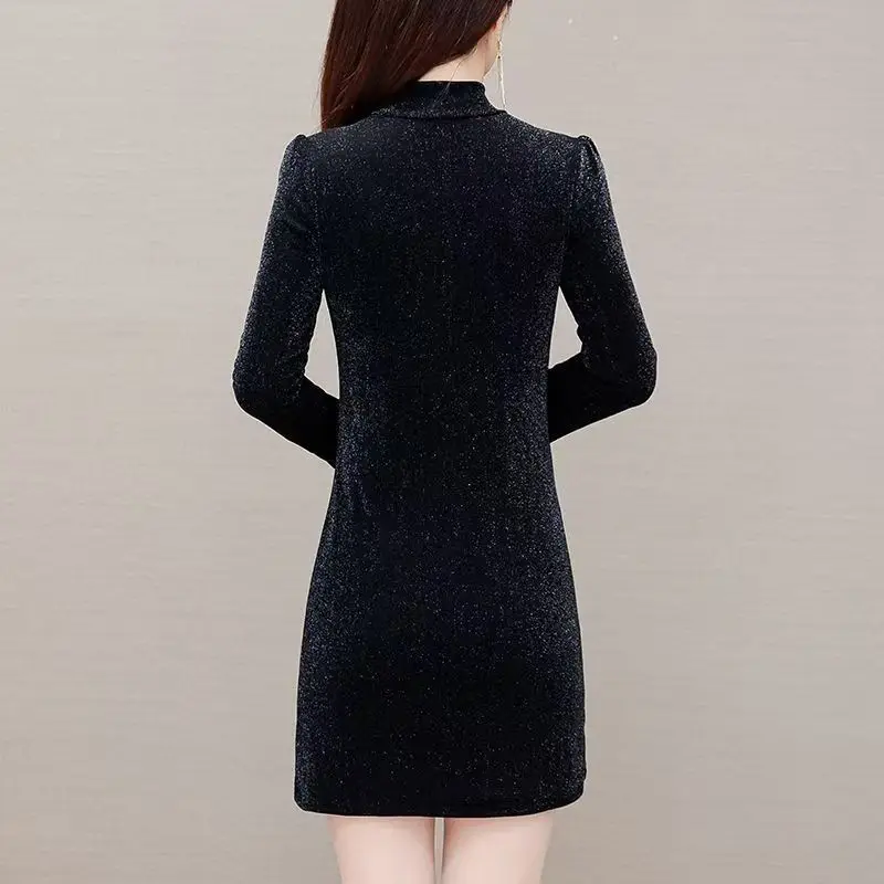 Abiti da donna a maniche lunghe Abito da festa notturno Elegante primavera Cupro Avorio Collo quadrato Smocking a strati Vita bassa Minimalista Morbido