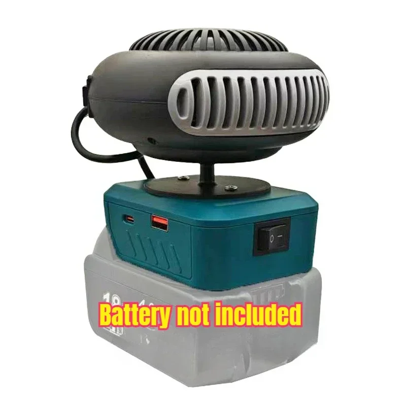 【توصيل سريع】أجزاء أداة الطاقة ليثيوم الطاقة الكهربائية الدافئة منفاخ الهواء مروحة سخان الرياح الساخنة والباردة الوضع المزدوج لماكيتا ليثيوم أيون بات