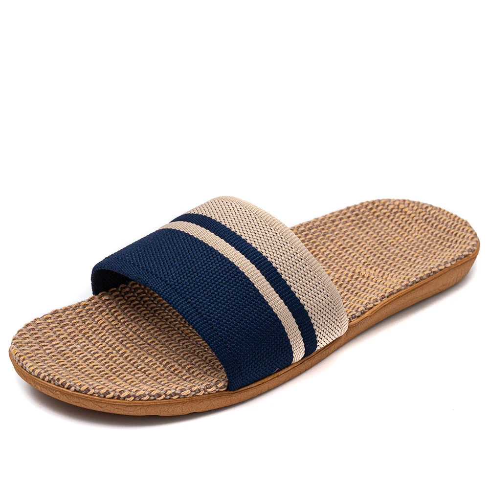 2 Pairs Summer Linen Slippers Women Men EVA Lightweight Casual Flat Sandals Home Soft Fashion Slippers For Home Free Shipping