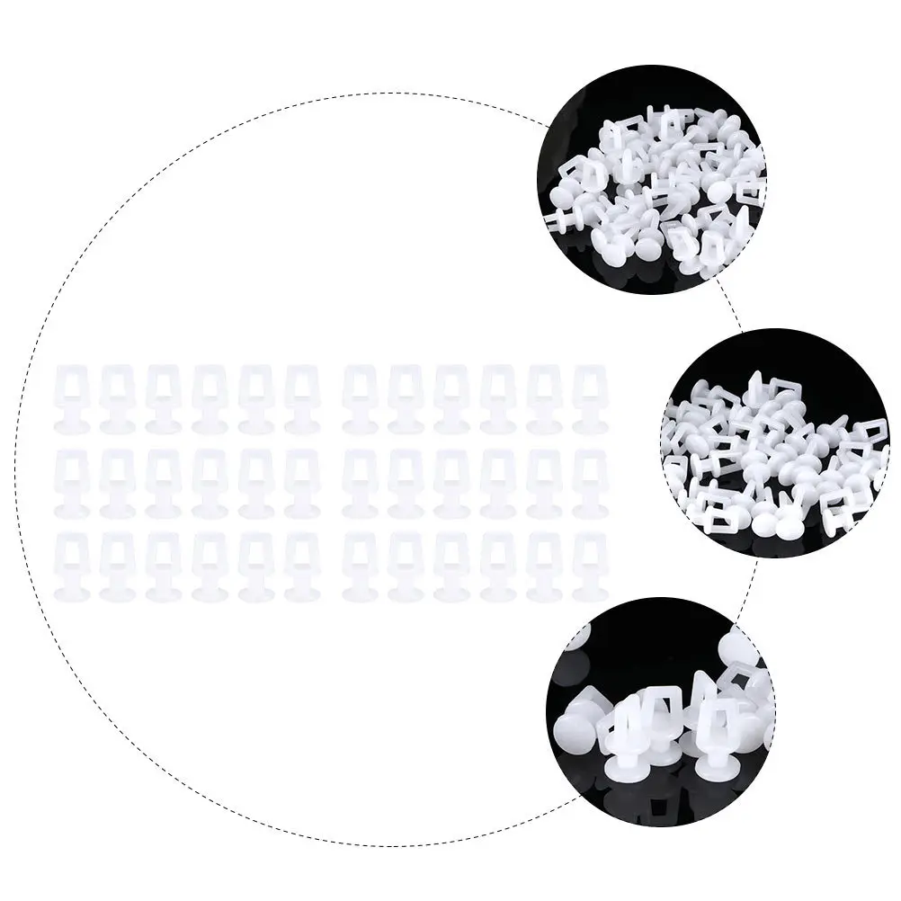 200 قطعة بكرة الستار المواد البلاستيكية السلس المتداول المسار بكرات للمنزل مكتب غرفة نوم نافذة الستار الملحقات