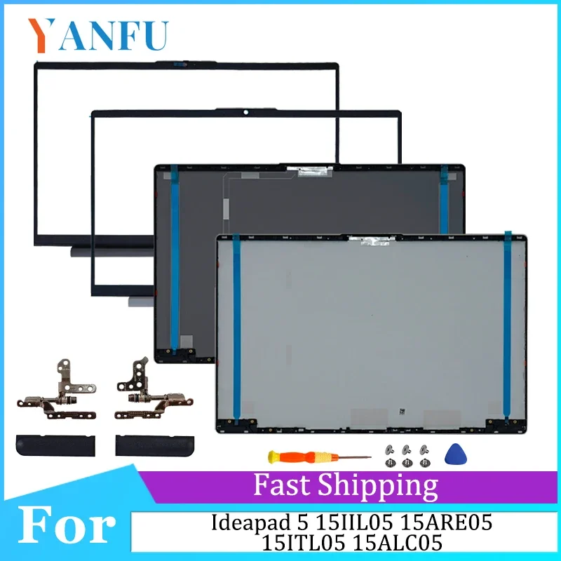 

New Replace Case For Ideapad 5 15IIL05 15ARE05 15ITL05 ALC05 2020 2021 LCD Back Cover/Front Frame/Hinge Top Cover