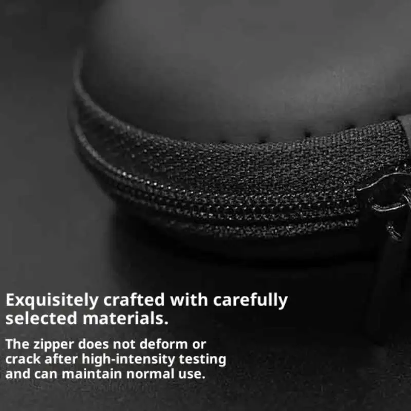 1Pc/2Pcs Earphones Oval Storage Bag Wired Headphones PU Zipper Storage Box Portable Hold Case Container For BA10 AS10 ES4