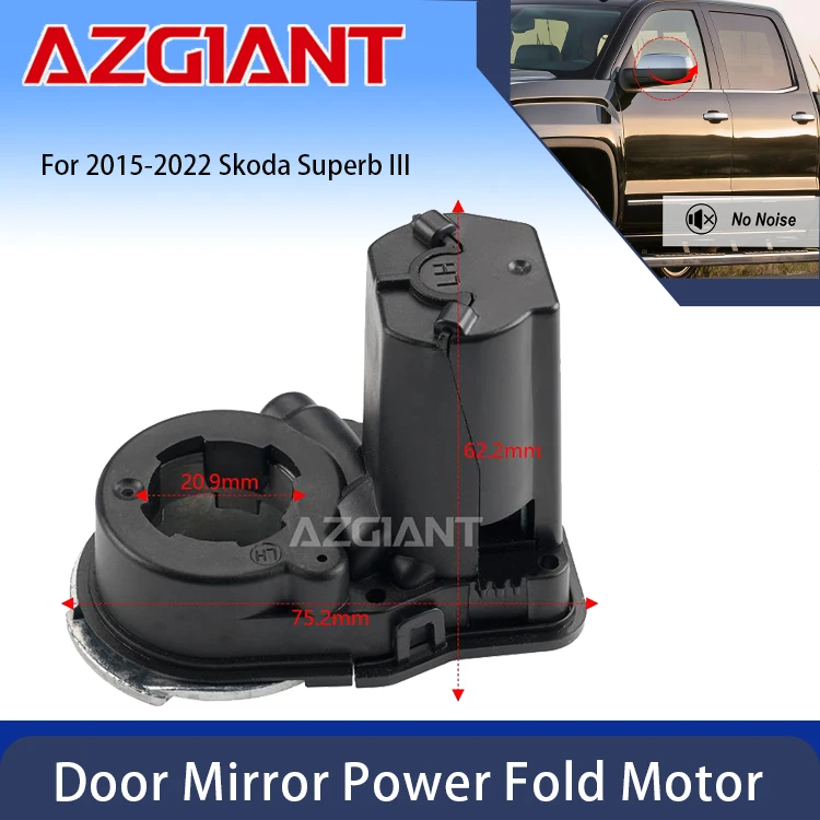 

AZGIANT Car Mirror Fold Control Unit For 2015-2022 Skoda Superb III Reinforced ABS Plastic Casing Auto Repair Parts