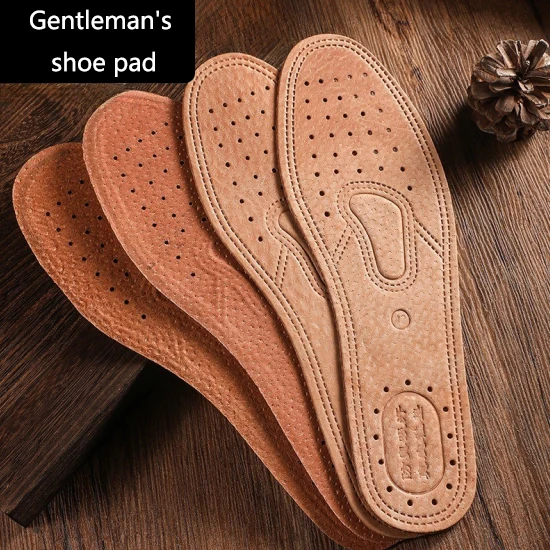 Einlegesohlen aus Leder, schweißabsorbierend, geruchsdicht und atmungsaktiv, Einlegesohlen aus Schweinsleder, Sportschuheinlagen für Herren und Damen – Detail 2