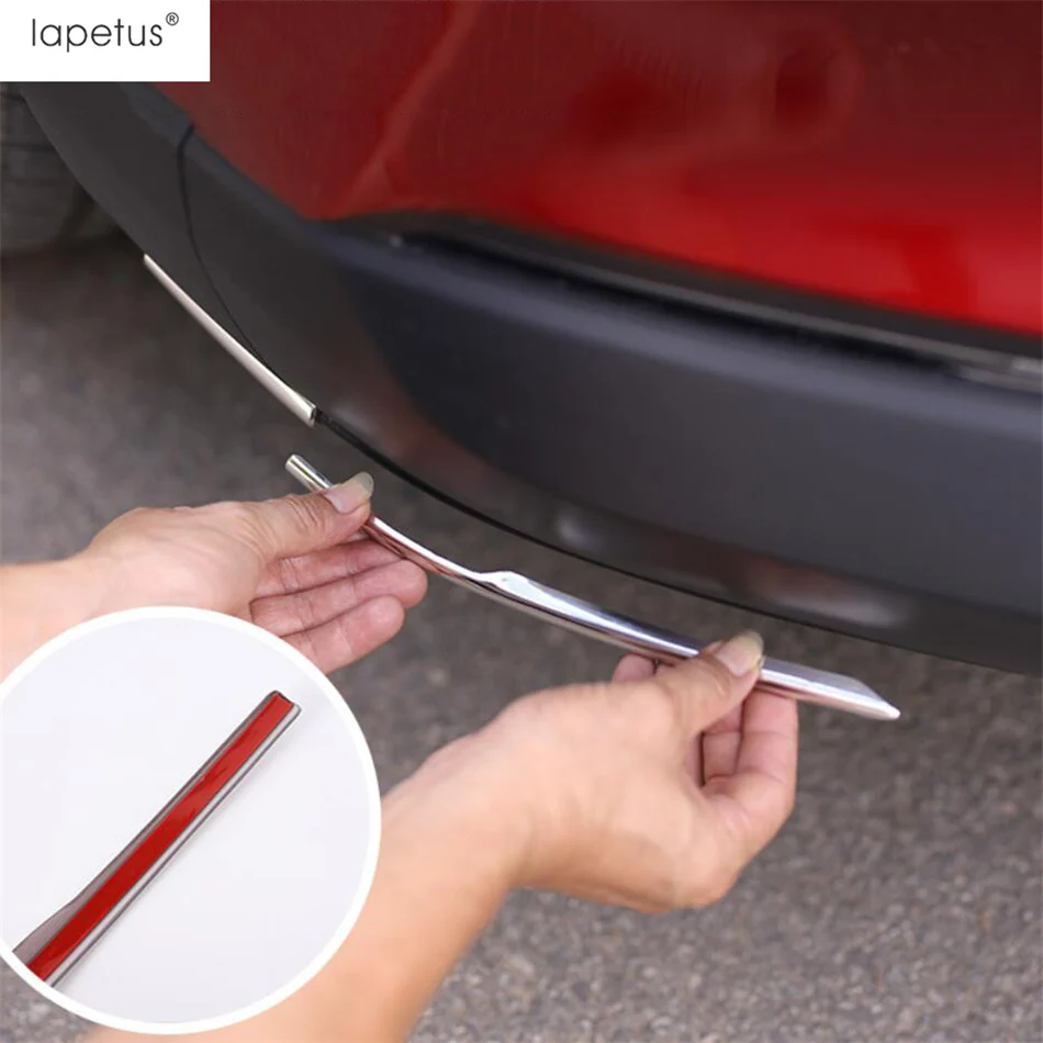 Front Rear Bumper Corner Edge Strip Protection Decoration Trim For Mazda CX-30 2020 - 2024 Stainless Steel Exterior Accessories