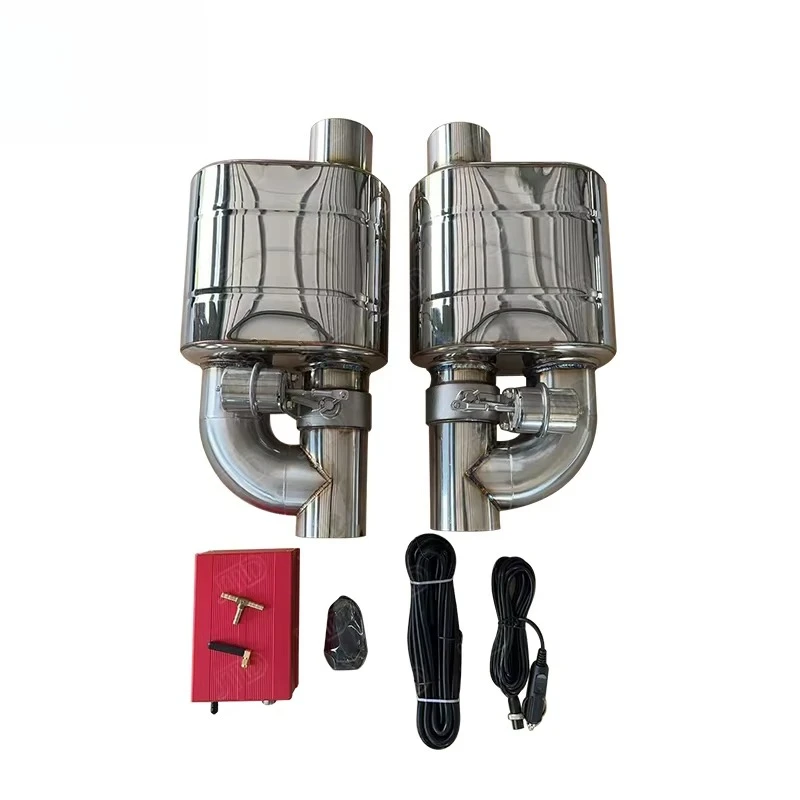 2.5Inch 3Inch Universal Pneumatic Valve Muffler Kit with Controller High-End Remote Control Stainless Steel Air Exhaust