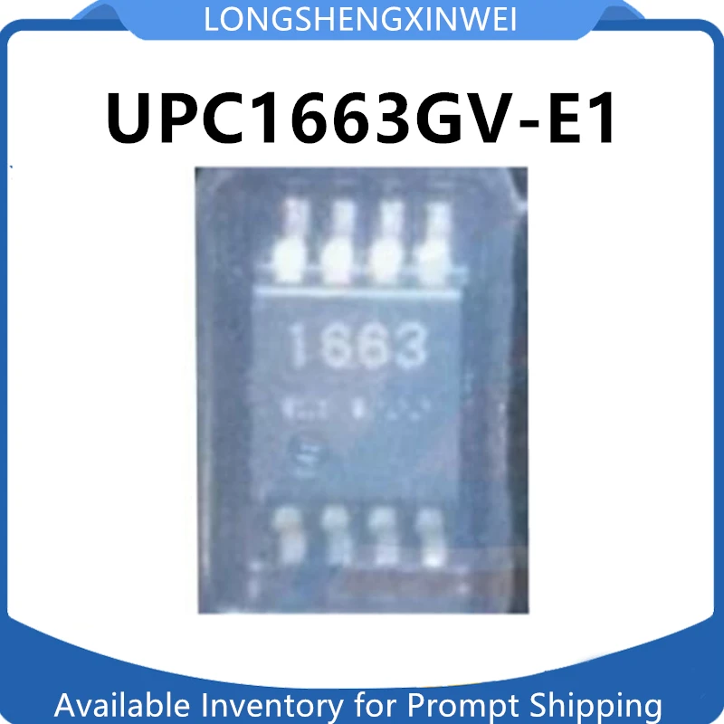 1PCS New Original UPC1663GV-E1 Silk Screen 1663 Package MSOP8 Integrated IC