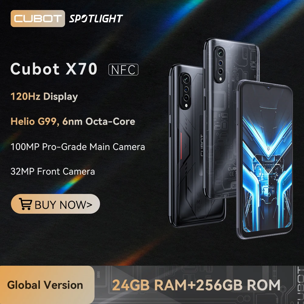 CUBOT MAX 5 5G 스마트폰, 안드로이드, 디멘시티 8200, 6.95 인치 144Hz 대형 화면, 24GB RAM + 256GB ROM, 게임용 휴대폰, 출시 예정