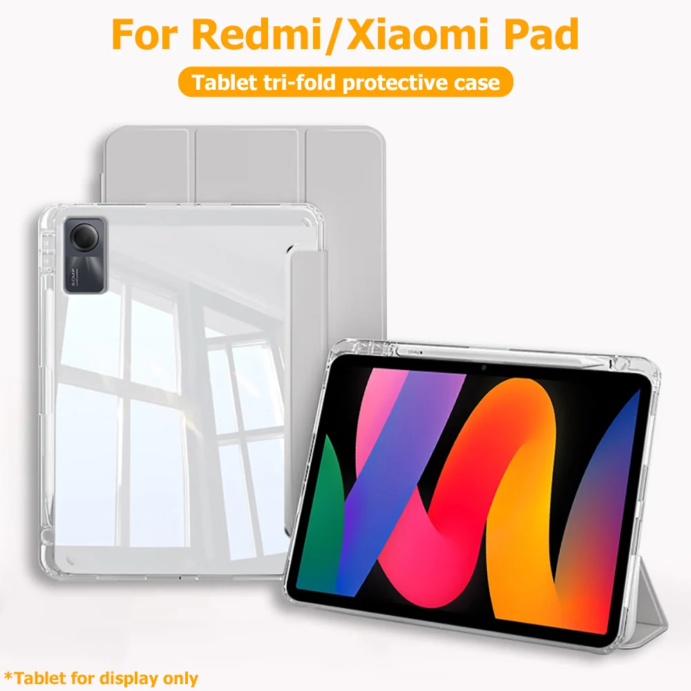 

Coque For Xiaomi Redmi Pad 2 Case 2025 PU Leather Soft Silicone Back Stand Tablet Shell For Pad 7 Pro 11.2 5 6 Pro 11 Case Cover
