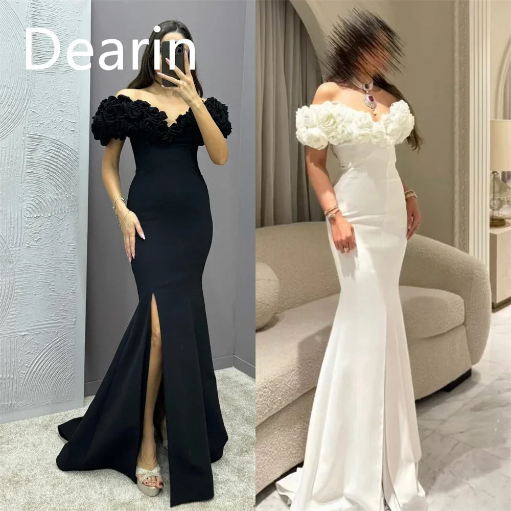 

Customized Evening Dress Prom Gown Formal Party Occasion YPMWZX Off-the-shoulder Sheath Floor Length Skirts Bespoke Dre