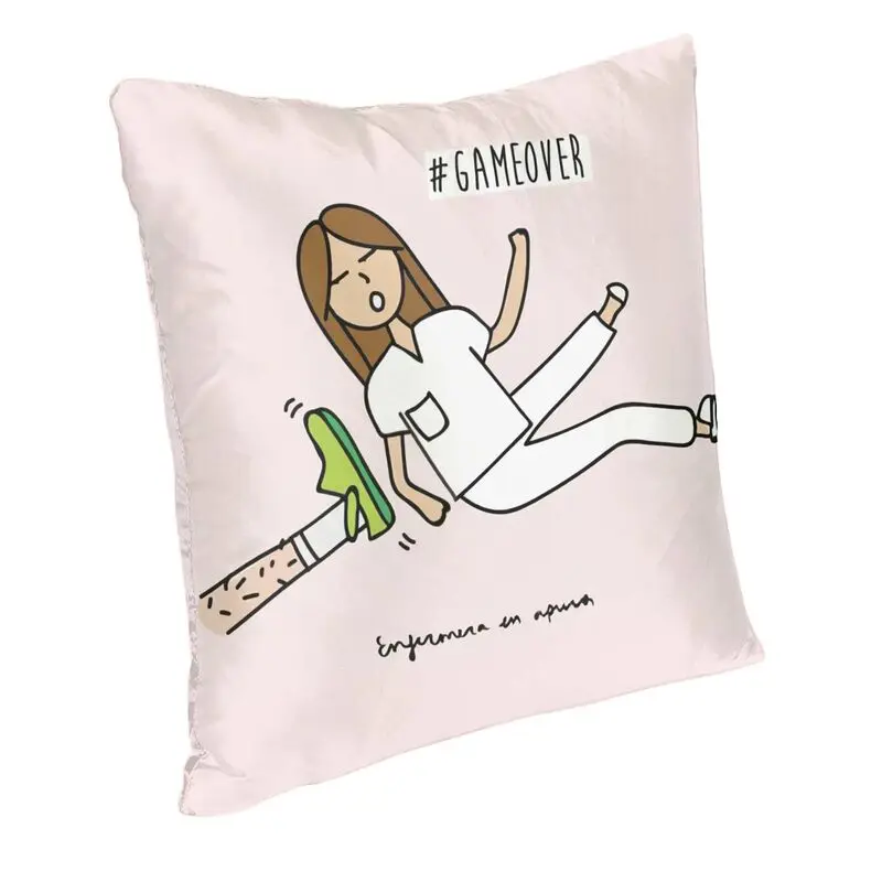 Enfermera En Apuros Nurse Medical Health Nordic Throw Pillow Cover Decoration Chair Cushion