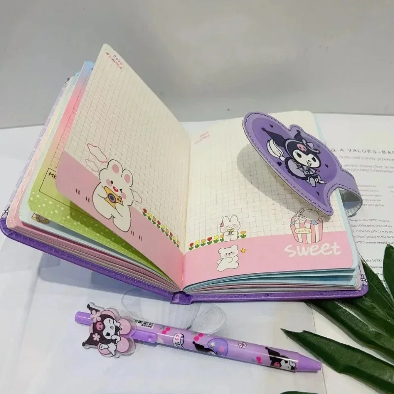 Sanrio Cinnamoroll Hello Kitty โน้ตบุ๊คเจลปากกา Kuromi Notepad โน้ตบุ๊คแบบพกพาชุดเครื่องเขียนอุปกรณ์สํานักงานโรงเรียนของขวัญ