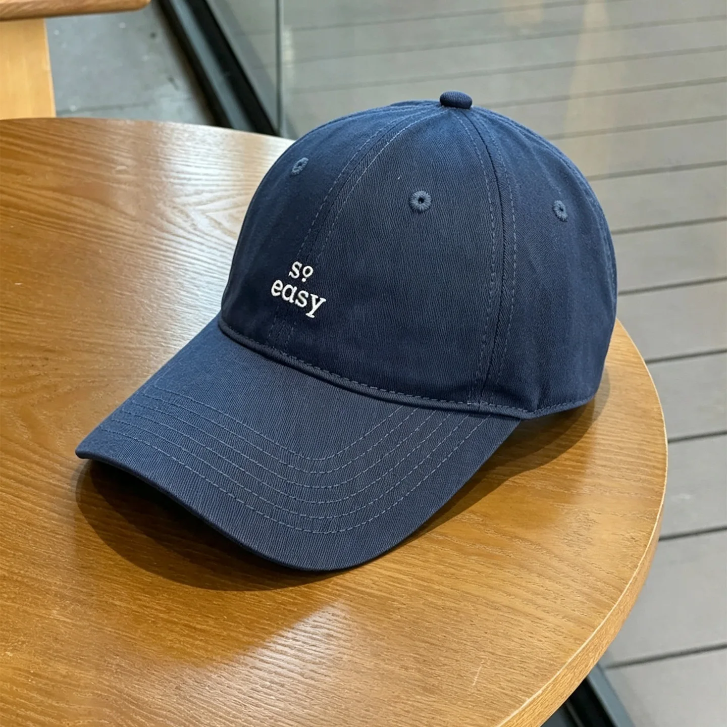 Alphabet Embroidered Baseball Hat - Neutral Four Seasons Versatile Duck billed Hat - Sunscreen Fashion
