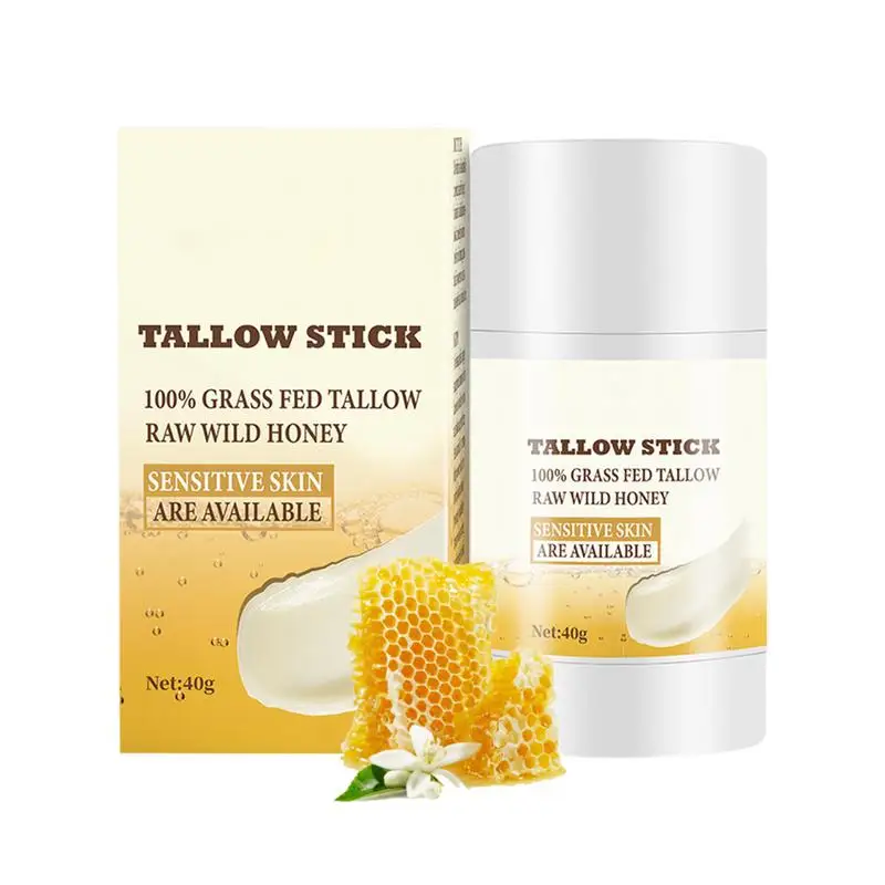 

Tallow Honey Balm Moisturizing Smooth Hydrating Quick Absorbing Balm Stick Fine Lines Removal Lifting Firming Tighten Face Cream