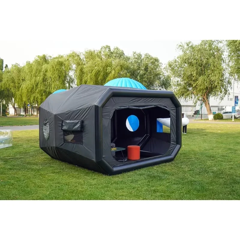 Outdoor quick inflatable tent waterproof column nylon fabric camping