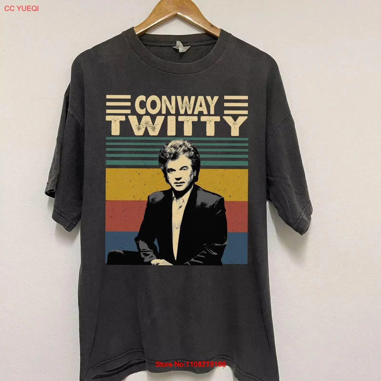 Conway Twitty Vintage T Shirt Music Retro for Men and Women long or short sleeves