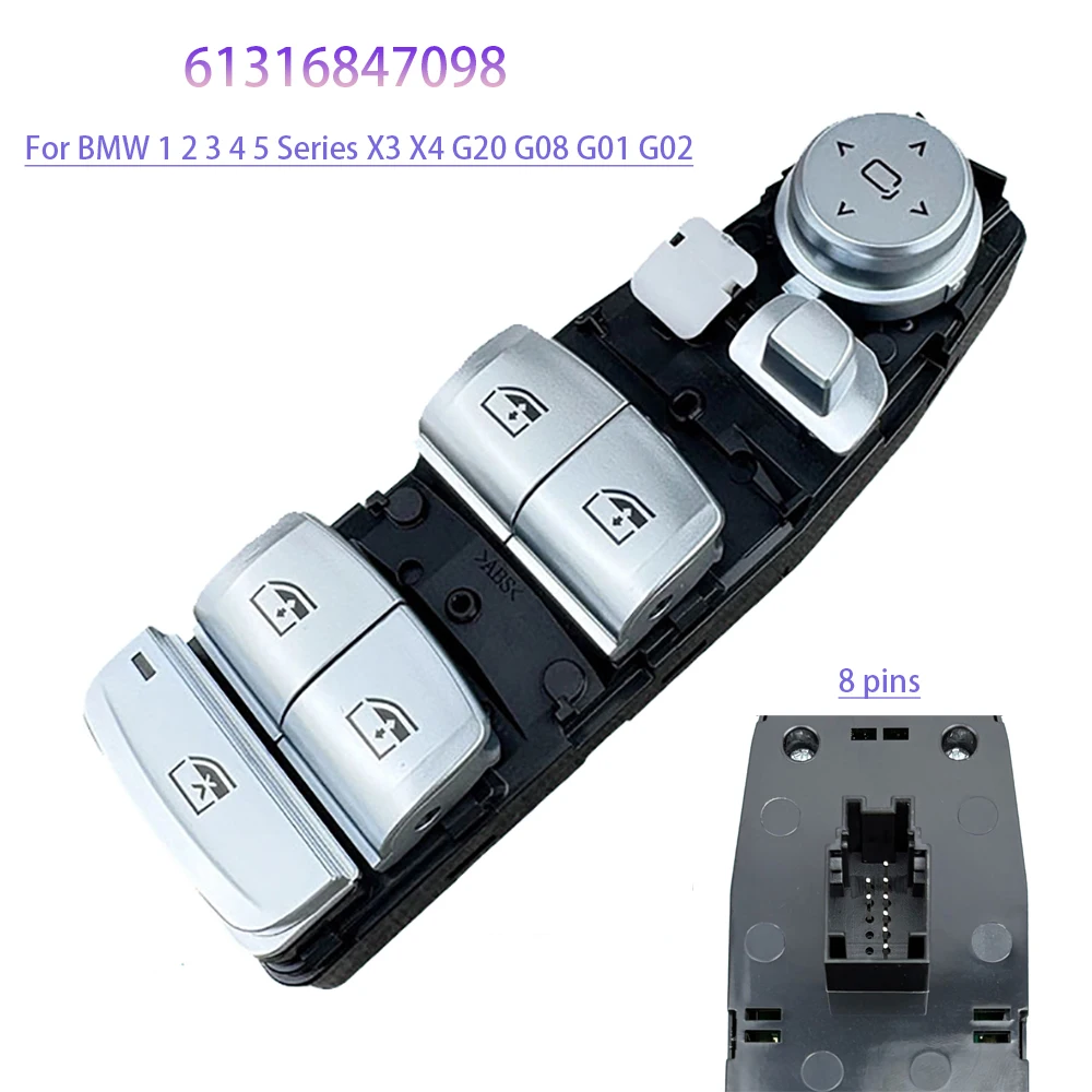 OE 61316847098 Power Window Regulator Control Switch Fit For BMW 1 2 3 4 5 Series X3 X4 G20 Window Lifter Switch