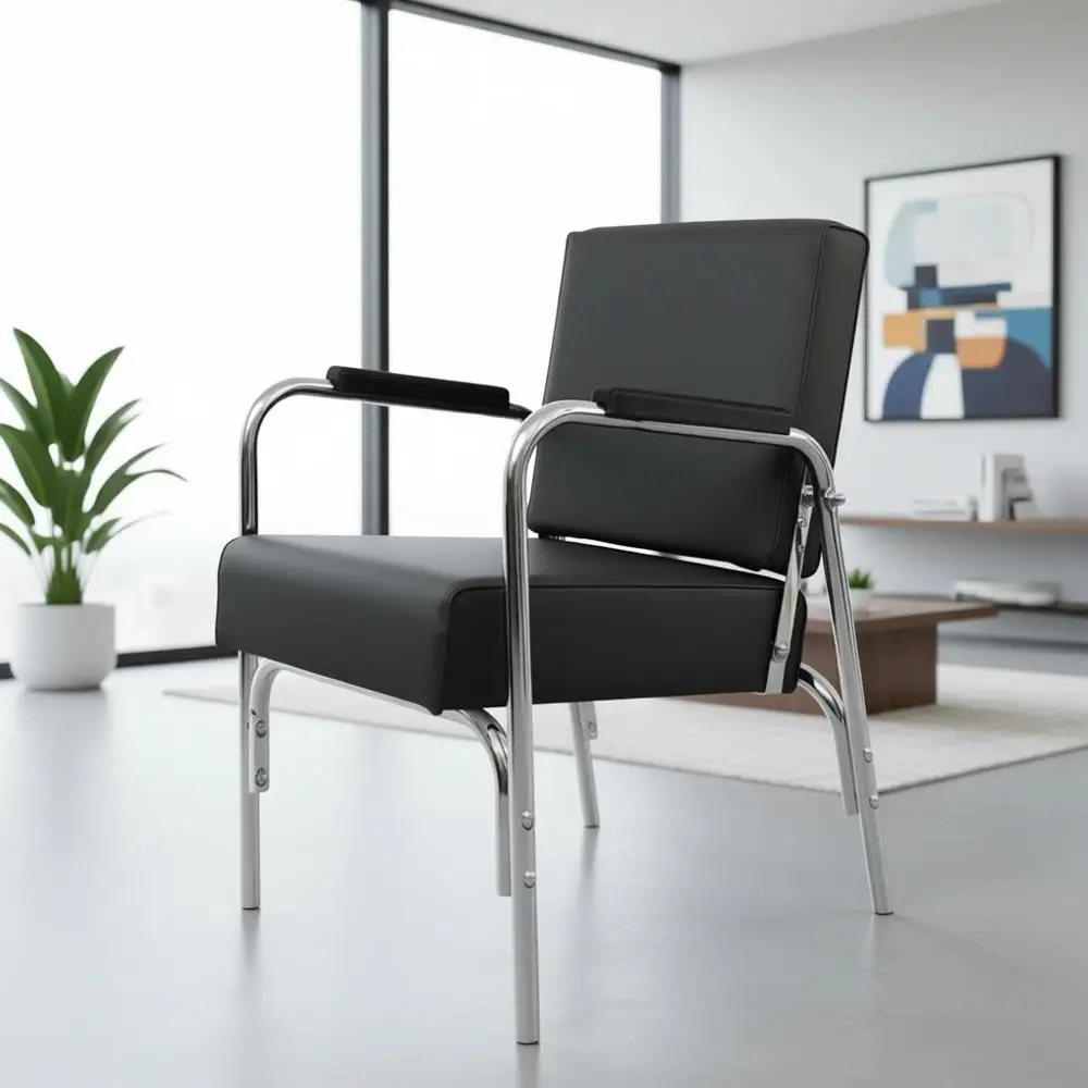 

Luxury Auto Recline Shampoo Chair with High-Quality Vinyl and Comfortable Foam Cushions