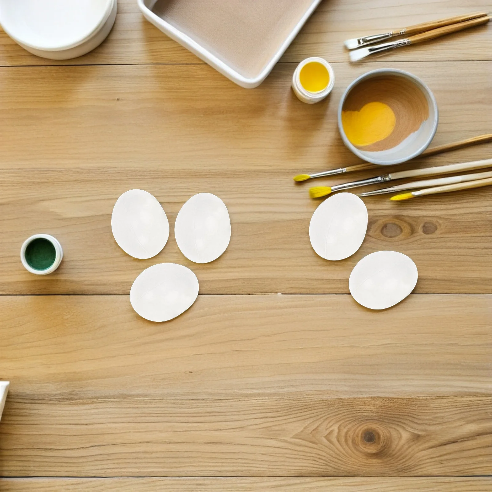 30 Uds. De huevos de plástico de emulación, decoración de Pascua pintada a mano DIY, huevos de grafiti para niños, suministros de arte creativo, adornos de huevos