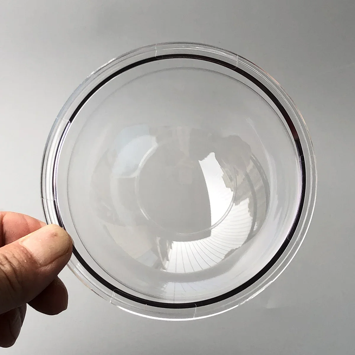 3.6 Inch 98.8x59.4mm Clear Plexiglass Dome Halfsphere Protective Cover, Polycarbonate Transparent PTZ Camera Lens Glass Cap