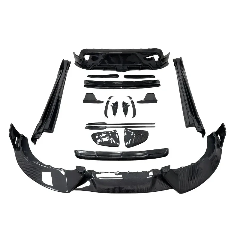Suitable for the Modified MS Version  with Ordinary Carbon Fiber Front Bumper, Side Skirts and Rear Wing.