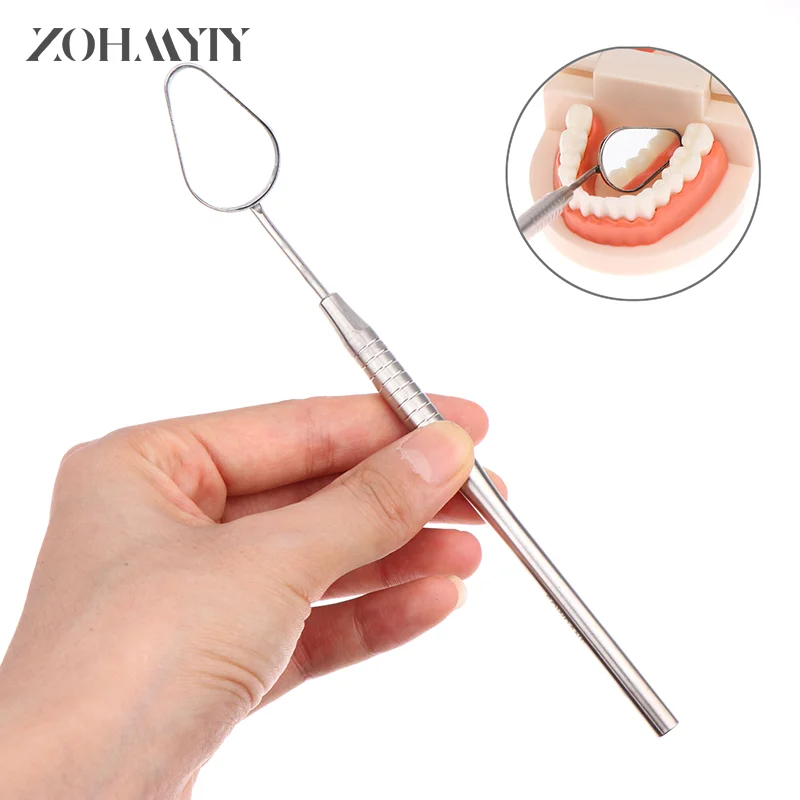 

Dental Mouth Mirror Odontoscope Oral Care Teeth Clean Examination Hygiene Glass Mirror Front Surface Mirror Handle