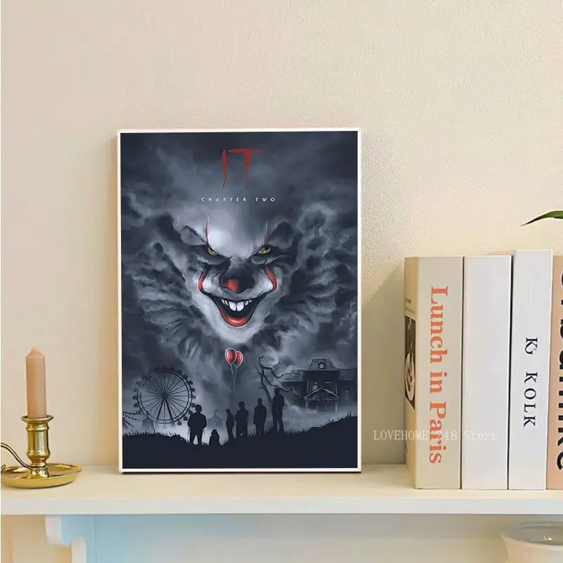 Stephen King S It P-pennywise Vintage Posters Sticky Vintage Room Home Bar Cafe Decor Kawaii Room Decor