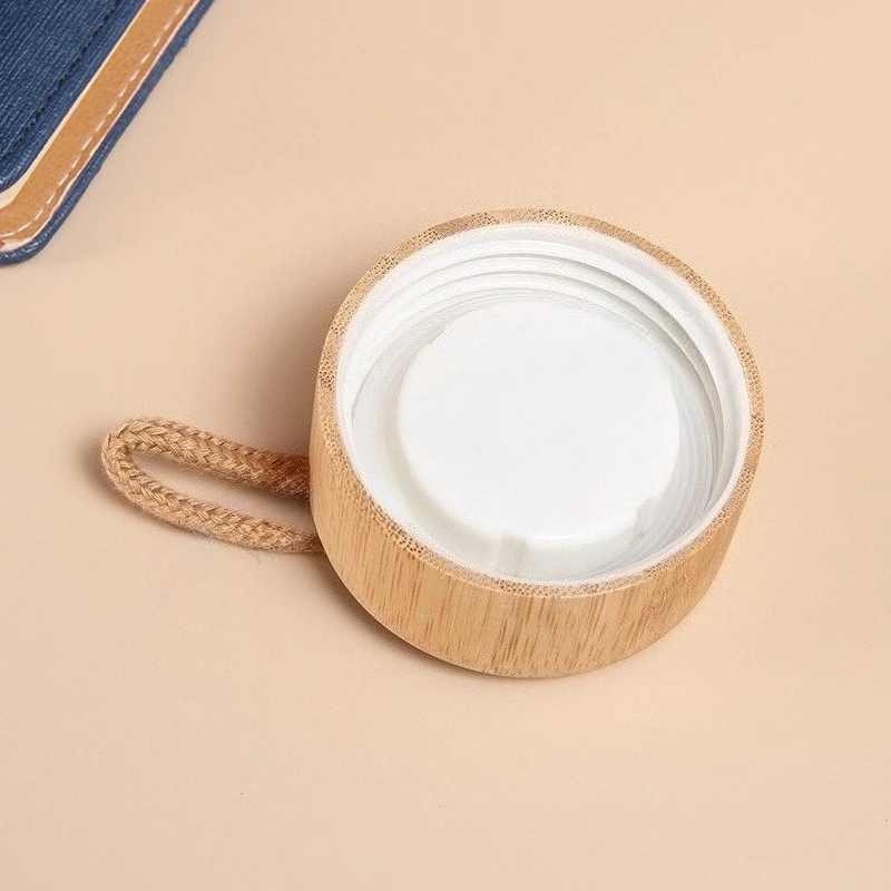 500ml Glass Water Bottle Bamboo Hot-proof Sleeve Borosilicate Glass Cup Eco-friendly Drinkware Outdoor Portable Tour Bottle Boba