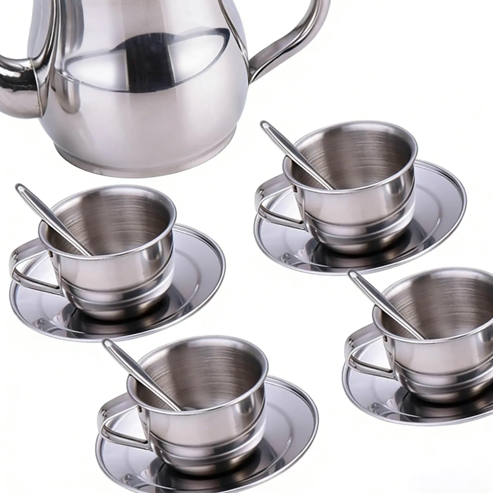 Tea Pot Sets Stainless Steel Strainer Oiler Household Leak-Proof Pot Pour Oil Bottle Kitchen Supplies  Oil Cans Seasoning Jars