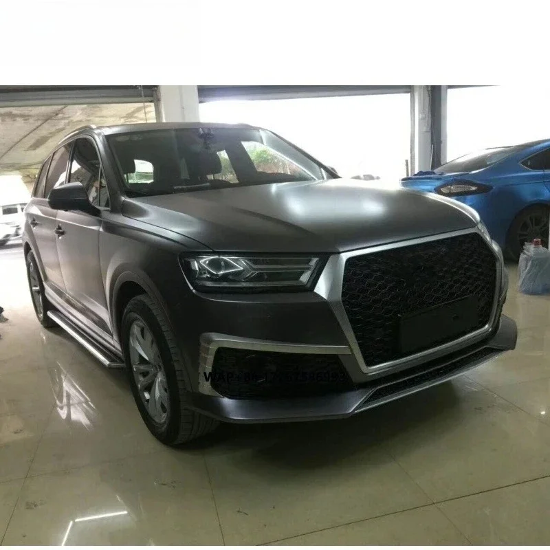 

Q7 Body Kits Fit for AD Q7 2016-2019 Year to RSQ7 Style Front Bumper Grille and Rear Lip PP Plastic 7 Body Kits for Q7