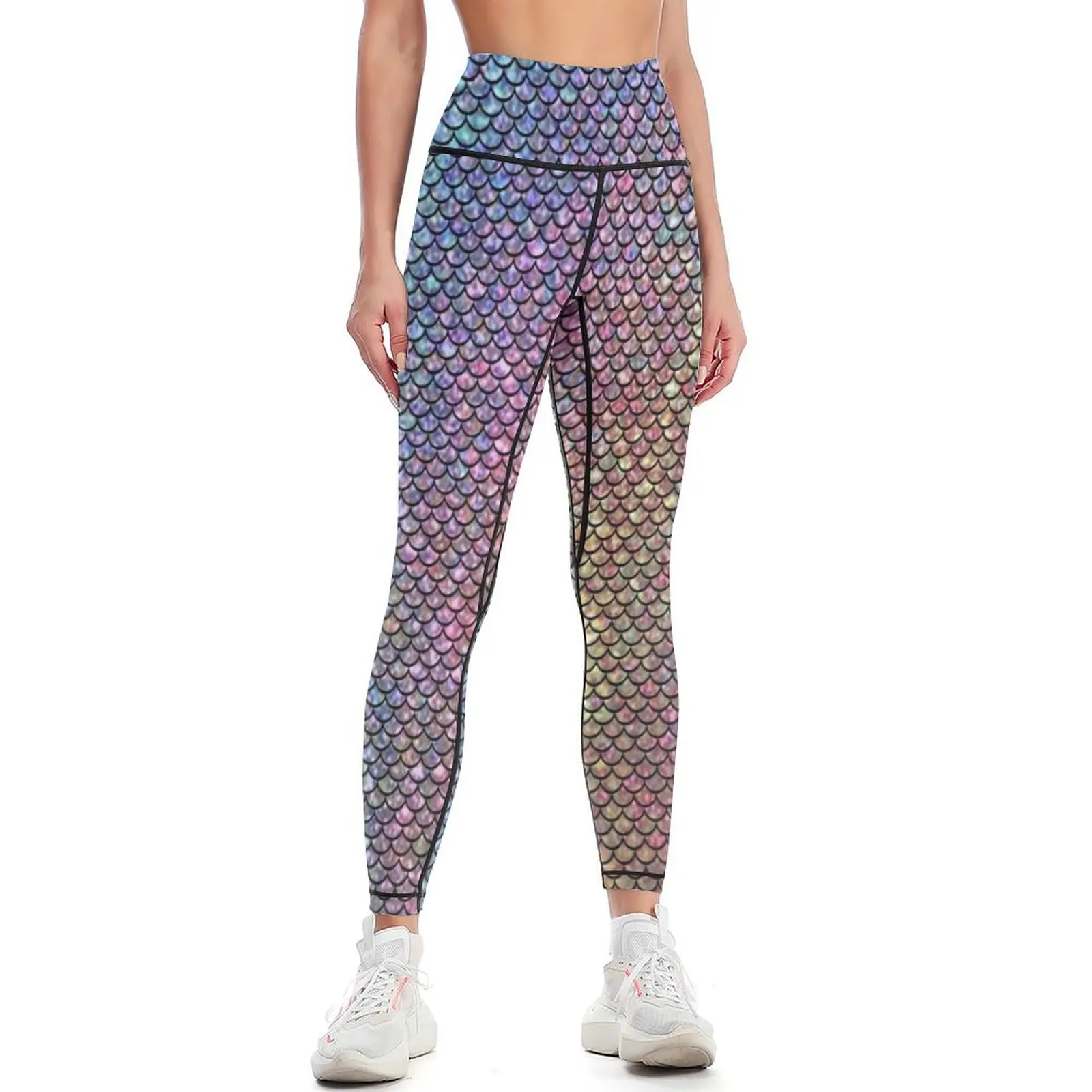 Rainbow Mermaid 2 Leggings Pants sport Legging sport Women's tights Womens Leggings