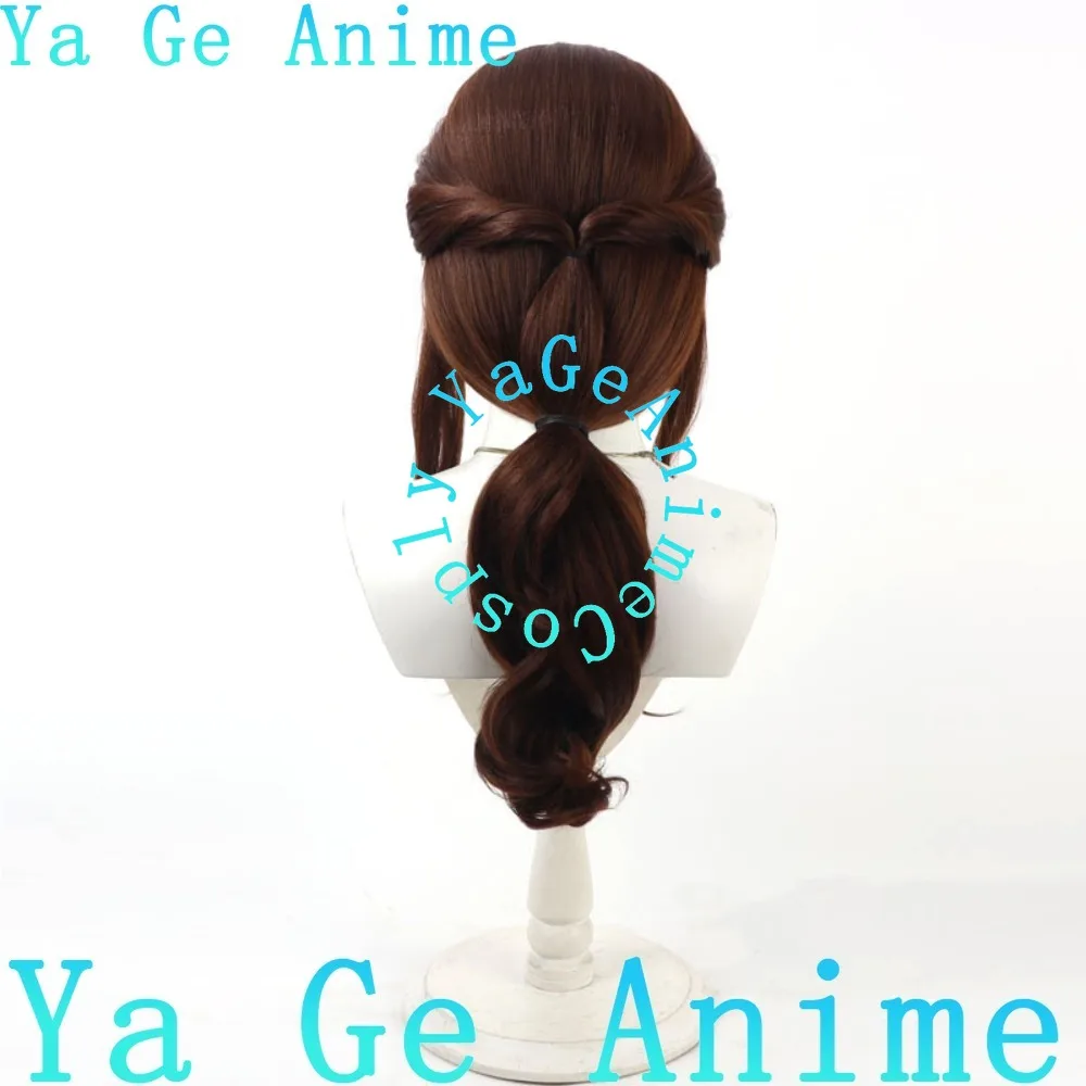 Ya Ge Anime Store Roulston Girl Cosplay Wig Dark Brown Anime Games Halloween Carnival Party Synthetic Heat Resistant Hair