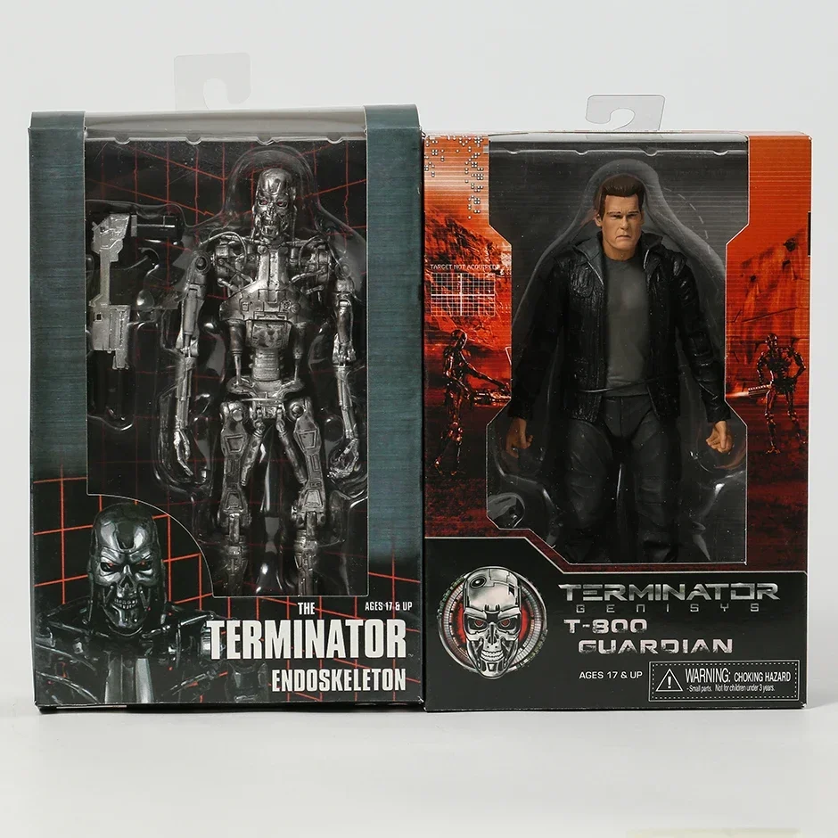 NECA Reel Toys Terminator Genisys T-800 Guardian Endoskeleton 7” Action Figure