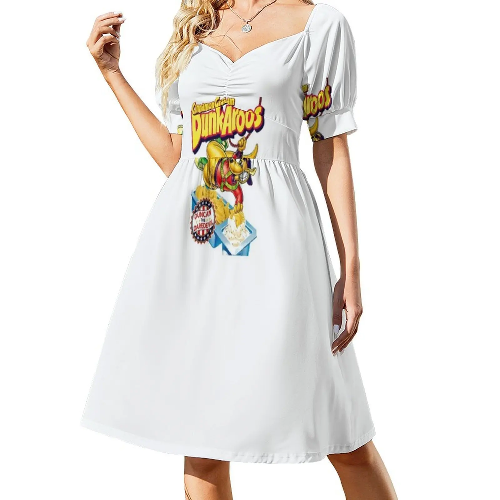 ドゥンカローズ 90年代風 レディース ヒップホップ ストリートウェア ドレス グラフィックプリント パーティー クラブウェア シナモン ヴィンテージ ドゥンカローズ 女性服