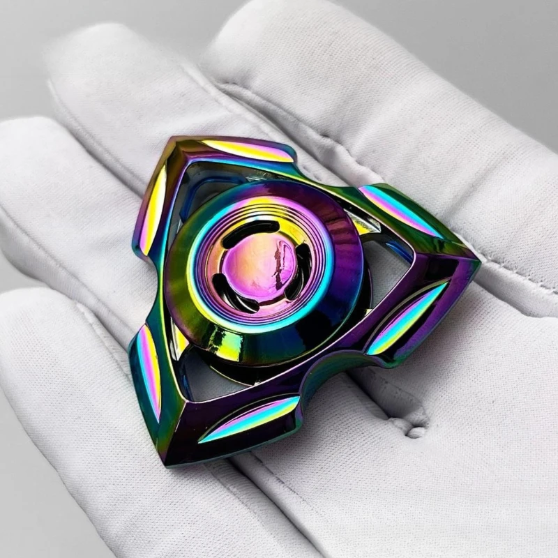 Metal Mini Hand Fidget Spinner Roller Fingertip Spinning Top Tip Gyro EDC Relieve Stress Relief Office Desk Toys Anti Anxiety