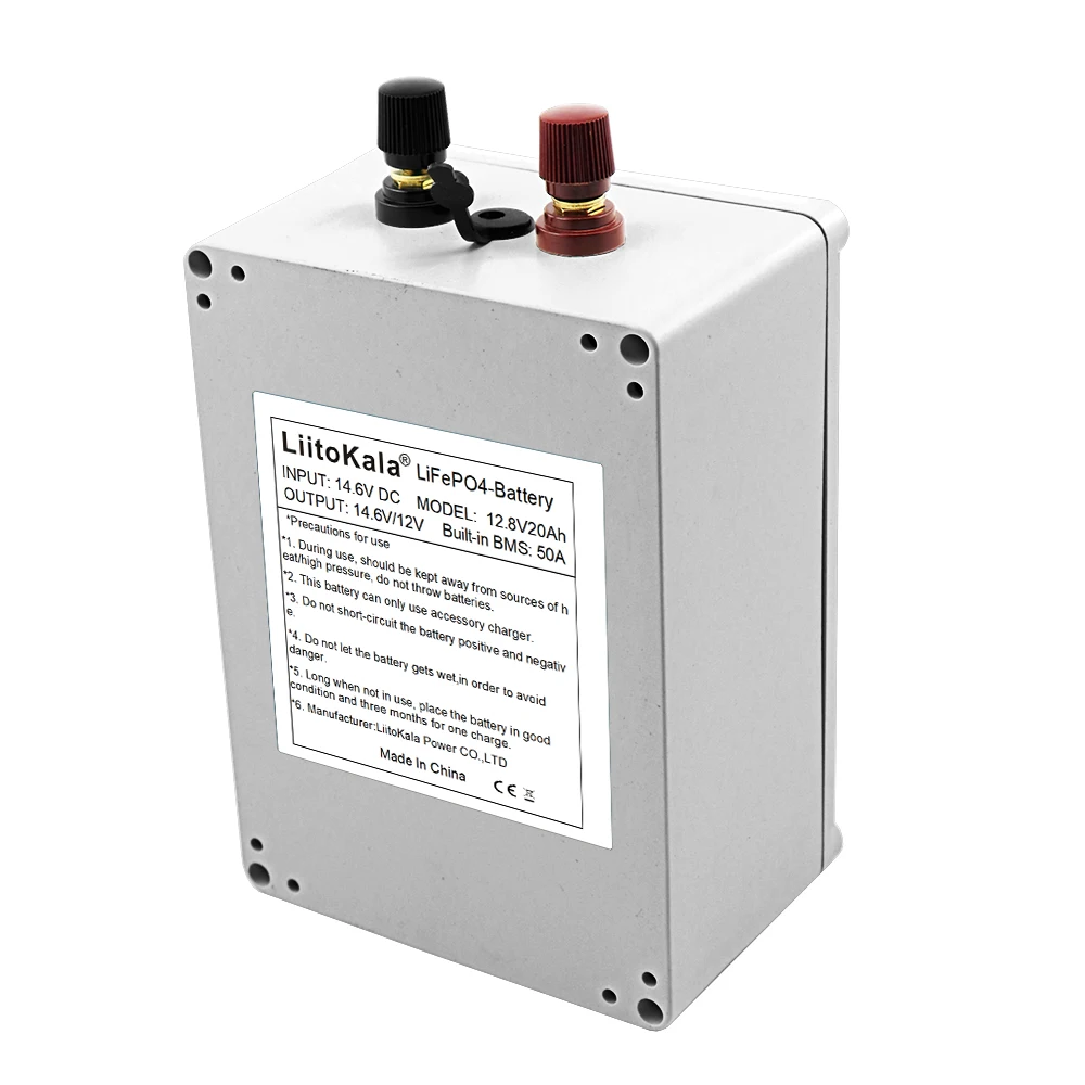LiitoKala 12 فولت 20 أمبير LiFePo4 بطارية ليثيوم الحديد الفوسفات 12 فولت 24 فولت LiFePo4 بطارية قابلة للشحن للطفل سكوتر محرّك القارب