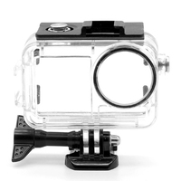 1 Piece Waterproof Case Diving 40M Depth Cold Shoe Opening Design Black For DJI Action 3 Action 4 Action Camera