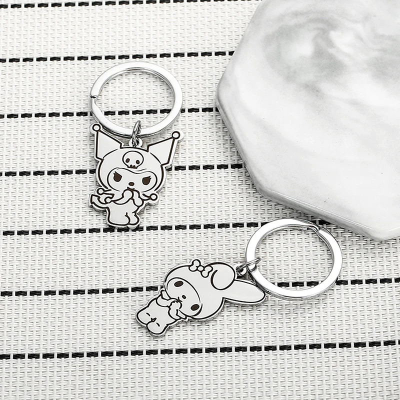 Popular Anime Kuromi Cute Character Keychain Little Devil Character Pendant Unisex Car Backpack Keychain Jewelry Decorative Acce