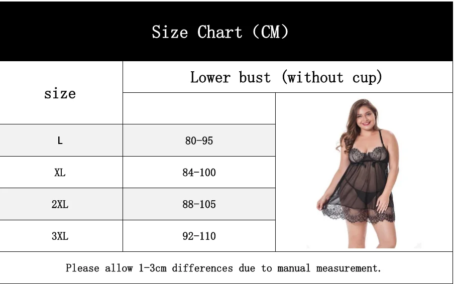مثير الملابس الداخلية الدانتيل القوس انظر من خلال دمية طفل المثيرة الملابس يمزح زي الإباحية النوم حجم كبير الملابس الداخلية للنساء 3xl